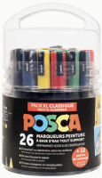 Logo Posca marqueur  pigment 'pack xl classique', set de 26 5664303