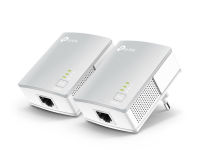 Logo Tp-link 500mbps nano powerline adapter starter kit homeplug av multistreaming plug and play 500mbps powerline data rate twin pac