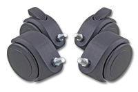 Logo Roulettes doubles � cadre de rack 19