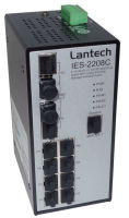 Logo Ies-2208ca, commutateur sur rail din 8x10/100tx, 2x1000t, 2xdualspeed sfp, snmp