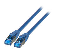 Logo C�ble patch rj45 s/ftp, cat.6a, cat.7 c�ble brut tpe superflex, bleu k5525fbl.25