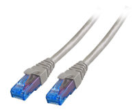 Logo C�ble patch rj45 u/utp, cat.6a, lszh, premium, 500mhz, 5m, gris k8103gr.5