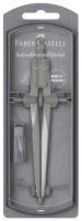 Logo Faber-castell compas � r�glage rapide stream, argent 5661228