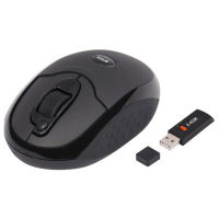 Logo Mini souris optique noire 3 boutons + molette s/fil - usb 4030045