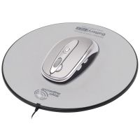 Logo Souris optique argent 2 boutons + molette s/batterie & s/fil - usb 4030115