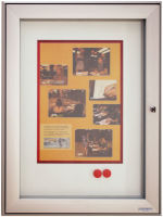 Logo Magnetoplan vitrine de luxe, 4 x format a4, extrieur, 70000369