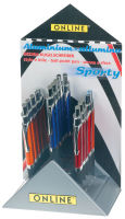 Logo Online stylo  bille rtractable sporty, prsentoir de 15 7031679