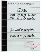 Logo Sigel tableau magntique en verre 'artverum weekly planner' 8203149