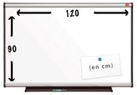 Logo Tableau velleda blanc magntique 120 cm x 90 cm - nobo
