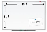 Logo Tableau velleda blanc magntique 92,4 cm x 61,5 cm - nobo 