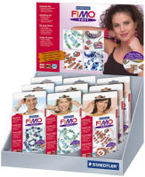 Logo Fimo soft kit bijoux, s�chage au four, 9 kit dans pr�sentoir 57802284