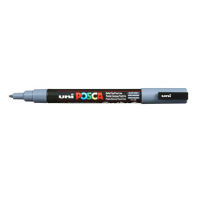 Logo Uni-ball 12 marqueurs peinture posca (pc-3m) gris ardoise