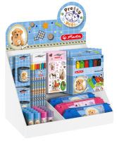 Logo Herlitz thekendisplay pretty pets, aus karton, 47-teilig 11373669