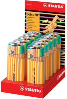 Logo Stabilo feutre � pointe fine point 88, zebrui fluo de 20, 5650406