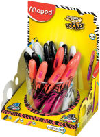Logo Maped 4 stylos � bille en 1 twin tip pocket, pr�sentoir 18 82229340