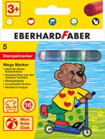 Logo Eberhard faber feutre tampon megamarker, tui en carton de 5 57550006