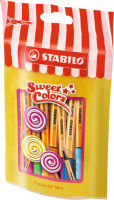 Logo Stabilo feutre pen 68 mini sweet colors, sachet de 15 5550050