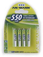Logo Ansmann pile rechargeable maxe nimh, micro aaa, blister de 4 18005810