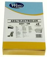 Logo Ae01-cw sac wpro bote adaptable sur aeg / 6 sacs + 1 mf + 1 fm 481281728114