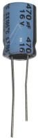 Logo 470uf-16v condensateur electro.radial 105�10x15mm -yageo- rohs-conform sx016m0470b5s-1015 r