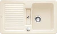 Logo Villeroy & boch - condor - evier � encastrer villeroy & boch 1 bac, 1 vide-sauce, 1 �gouttoir colori ev6732 02 fu