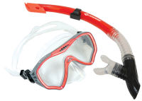 Logo Schildkr�t set masque/tuba junior 'fiji', 2 pi�ces, rouge 98000728