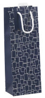 Logo Clairefontaine sac cadeau pour bouteille 'men in blue' 87002003