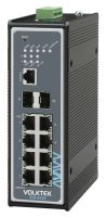 Logo Switch ind 8 ports 10/100+2 gb sfp  manageable temperature etendue / ports sfp giga et 10/100 ins-8528w
