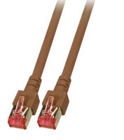 Logo C�ble patch rj45 s/ftp, cat.6, lszh, 50m, marron k5517.50