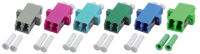 Logo Adaptateur lc duplex om5 une pi�ce, vert citron, manchon en c�ramique, sc simplex 53334.1om5