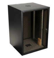 Logo Network cabinet office 18u, 600x600 mm, ral9005, acoustically insulated off-1866ts.v1rw-ak