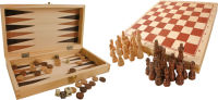 Logo Jeux classiques 3 en 1 dans un coffret en bois 3453