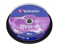 Logo Verbatim datalifeplus - dvd+r x 10 - 4.7 gb - 16x speed - cakebox f553318