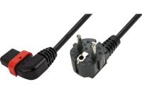 Logo Iec-lock cordon d'alimentation cee7 / c13 coud� � verrouillage noir - 2,0 m 808095