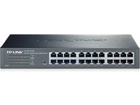 Logo 24-port gigabit easy smart switch, 24 10/100/1000mbps rj45 ports, mtu/port/tag-based vlan, qos, igmp snooping, 1u 13-inch rack-m