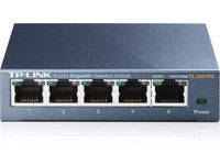 Logo 5-port desktop gigabit switch, 5 10/100/1000m rj45 ports, steel case a301016