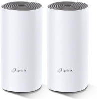 Logo Deco e4(2-pack) ac1200 whole-home mesh wi-fi system, qualcomm cpu, 867mbps at 5ghz+300mbps at 2.4ghz, 210/100mbpsports, 2int