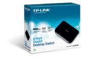 Logo Tl-sg1005d 5-port desktop gigabit switch, 5 10/100/1000m rj45 ports, plastic case a302657