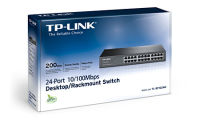 Logo Tl-sf1024d 24-port 10/100m switch, 24 10/100m rj45 ports, 1u 13-inch rack-mountable steel case a302681