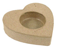 Logo D�copatch bougeoir bougie chauffe-plat, papier m�ch�, brun 87002165