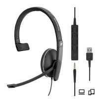 Logo Casque filaire monaural sc135 jack 3,5 & usb se508316