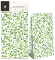 Logo Clairefontaine pochette cadeau, fond en carton, point vert 87001224