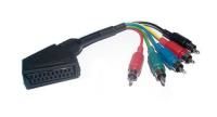 Logo Adaptateur pritel femelle -5 adaptable sur rca male -yuv+audio 20cm d366811