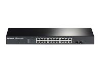 Logo Gigabit ethernet switch, 24 port/+2sfp, rack, edimax gs-1026
