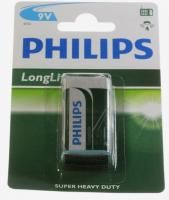 Logo 9v-block philips longlife batterie 9v zink 1-blister 6f22l1b/10