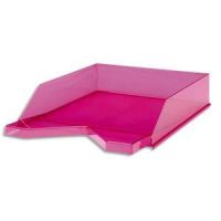 Logo Jalema corbeille  courrier silky touch rose transparent. dim. l33,5 x h25,5 x p6,5 cm 266017
