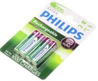 Logo Aaa philips rechargeable batterie 950mah nimh 4-blister r03b4a95/10