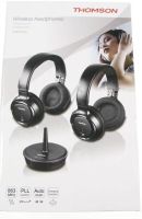 Logo Casque thomson whp3203d - casque tv sans fil duo - noir