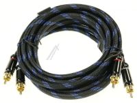 Logo Hq premium 2x rca male / 2x rca male, , 2,50m hqav-002-2.5m