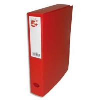 Logo Bote de classement dos de 6 cm, en polypropylne 7/10e rouge 528204